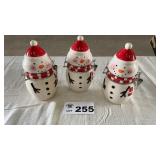 SNOWMEN JARS