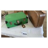 SMALL SUITCASE WITH UMBRELLA, AND OTHER