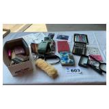 CALCULATOR, MAGNIFYING GLASSES, FLASHLIGHTS,