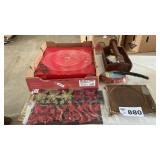 NUT CRACKER SET, DUSTER, CHEESE TRAY, CHRISTMAS
