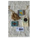 NATIVE AMERICAN BEADED POUCHES, WALLETS