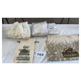 DRAW STRING CLOTH BAGS, SHOWER LINER, CURTAINS