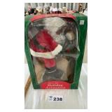 ANIMATED SANTA RIDING REINDEER