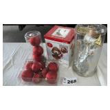 HEIRLOOM MUSIC BOX, TREE TOPPER, ORNAMENTS