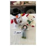 CHRISTMAS BEARS, CROCHETED MAN DOLL
