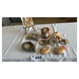 KOALA IN TIN, ORNAMENTS, STONES, AUTOGRAPH PICTURE