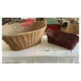 2 WICKER BASKETS