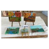 AUTOGRAPHED HAND PAINTED PICTURES