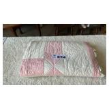 80 x 80 HANDMADE QUILT W POINTS