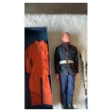 VINTAGE 1964 G I JOE MARINE PAINTED BROWN HAIR,