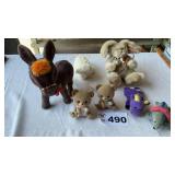 SMALL STUFFED ANIMALS, DONKEY BANK