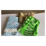 SILK TABLE COVERING, VEST, SMALL AFGAN
