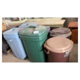 PLASTIC TRASH CANS