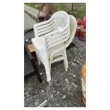 STACKING PLASTIC CHAIRS