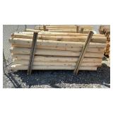 51 WHITE CEDAR 6 IN DIAMETER FENCE POSTS 8 FT LONG