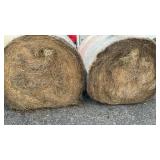 2 ROUND BALES GRASS HAY, 4 FT X 5 FT