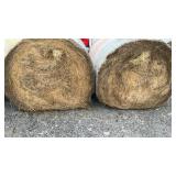 2 ROUND BALES GRASS HAY, 4 FT X 5 FT