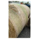 2 ROUND BALES GRASS HAY, 4 FT X 5 FT, STORED