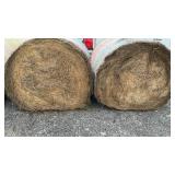 2 ROUND BALES GRASS HAY, 4 FT X 5 FT