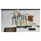 HIGHLAND IL MEMORABILIA- UTENSILS, RAIN GAUGE,