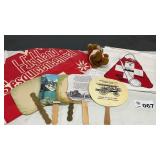 HIGHLAND IL SESQUICENTENNIAL BANNERS, FANS, BEAR