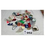 ASSORTED ADVERTISING KEYCHAINS