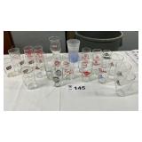 ASSORTED BEER GLASSES
