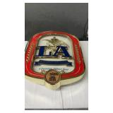 L A BEER SIGN, 18 x 22, LIGHTED