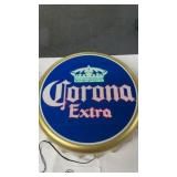 CORONA  LIGHTED SIGN, 13 DIAMETER, MULTI COLOR