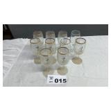 HIGHLAND IL MEMORABILIA SESQUICENTENNIAL STEMWARE