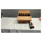 BUD AND BUD LIGHT BOTTLES IN BUDWEISER BOX