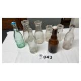 MARINE, HIGHLAND ADVERTISING MILK BOTTLES, SODA