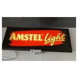 AMSTEL LIGHT SIGN, 10 x 26, LIGHTED,