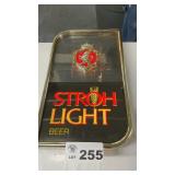 STROHL BEER LIGHTED DISPLAY, MOVABLE TOP LIGHTS,