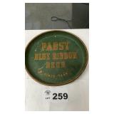 PABST METAL TRAY, 12 INCHES DIAMETER