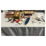 ASSEMBLED MODELS, SOME DAMAGED, SOME PARTS