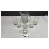 MONTEREY COAL CO NO #2 MINE PITCHER, GLASSES