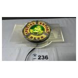 HEILEMANS LIGHTED BEER SIGN, 9 x 13, WORKS