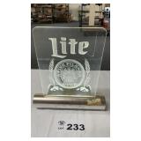 LITERALLY BEER SIGN, 12 WIDE, 12 TALL, WORKS