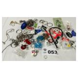ASSORTED ADVERTISING KEYCHAINS