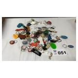 ASSORTED ADVERTISING KEYCHAINS