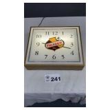 FALSTAFF LIGHTED CLOCK,  13 x 11