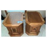 2 END TABLES, 19 x 26, 20 INCHES TALL,