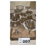 PLASTIC MARTINI GLASSES