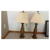 PAIR TABLE LAMPS