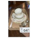 PLATES, CUPS, SAUCERS,