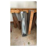 WOOD AND METAL SAWHORSES