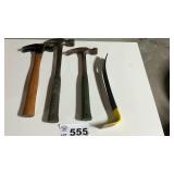 CLAW HAMMERS, PRY BAR