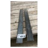 2 PCS FLAT STEEL 2.7