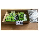 PLASTIC HOUSE NUMBERS